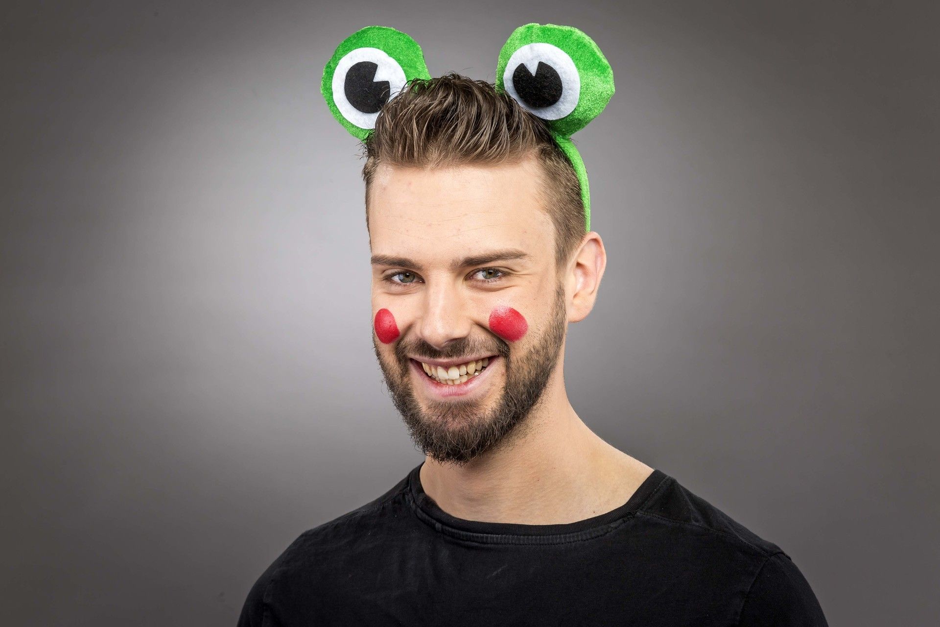 Kopfb�gel mit Froschaugen