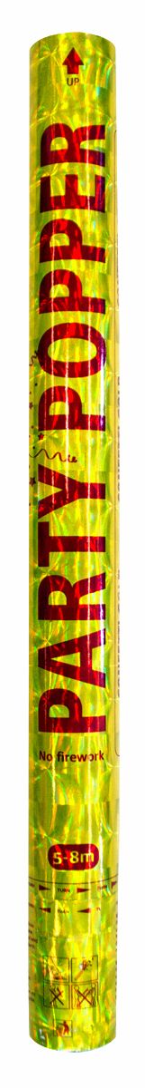 Party-Popper, ca. 57 cm, Goldplttchen