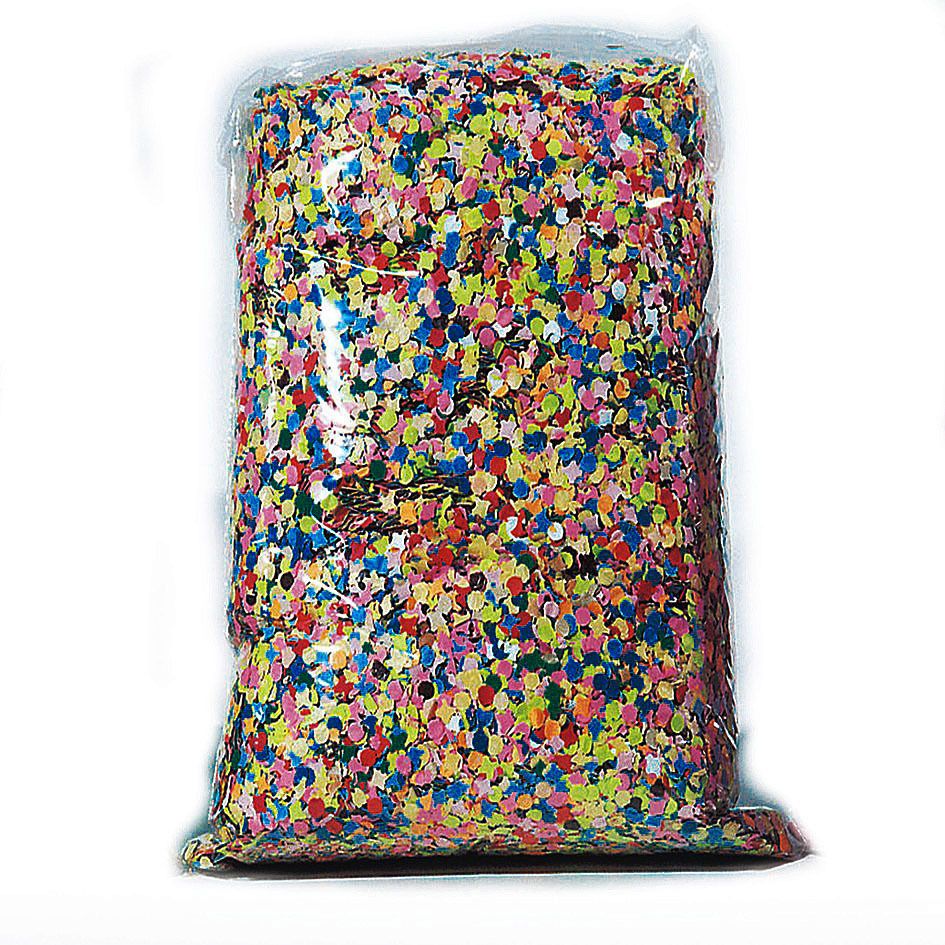 Konfetti, ca. 10 kg, bunt