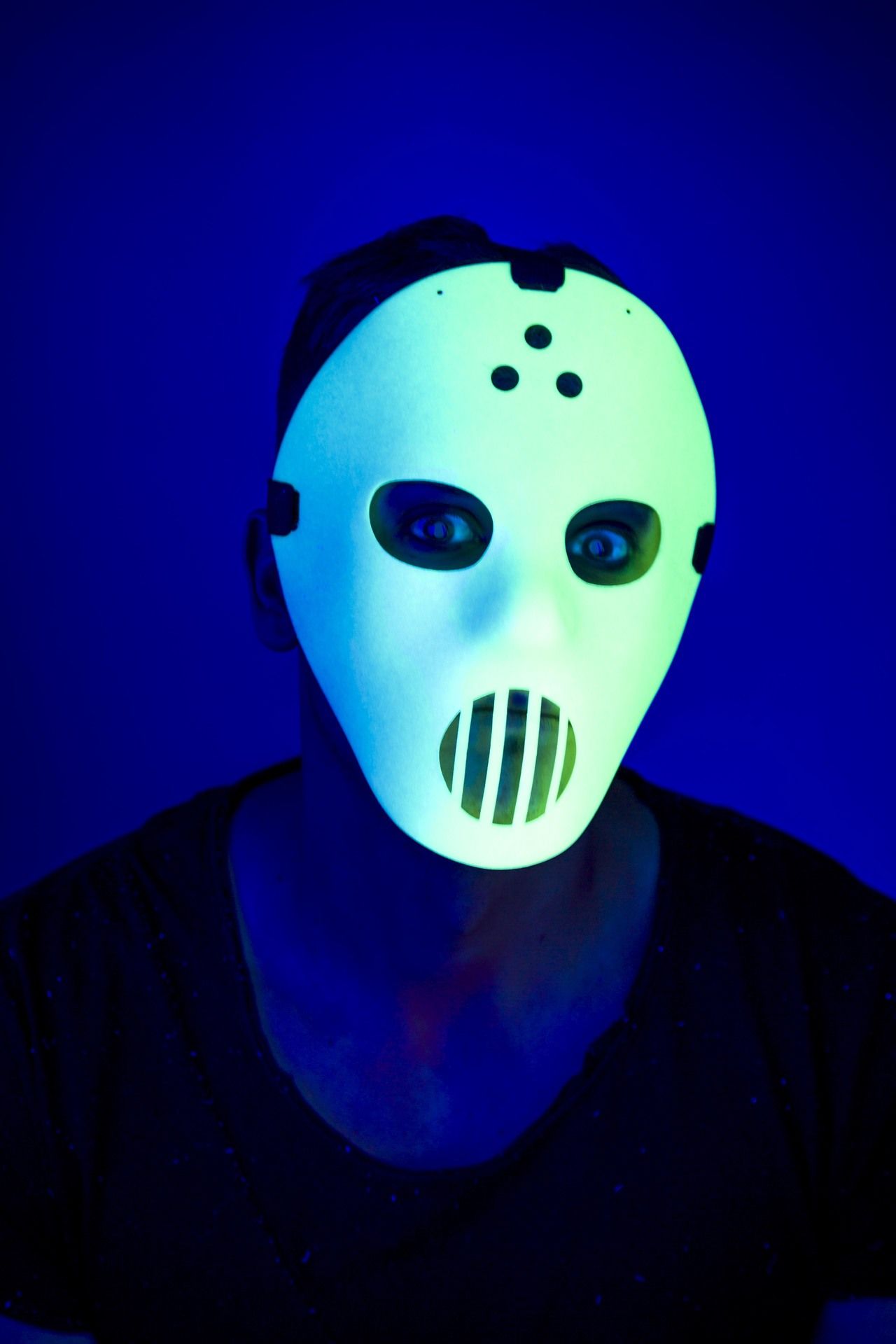 Hockey-Maske, nachleuchtend