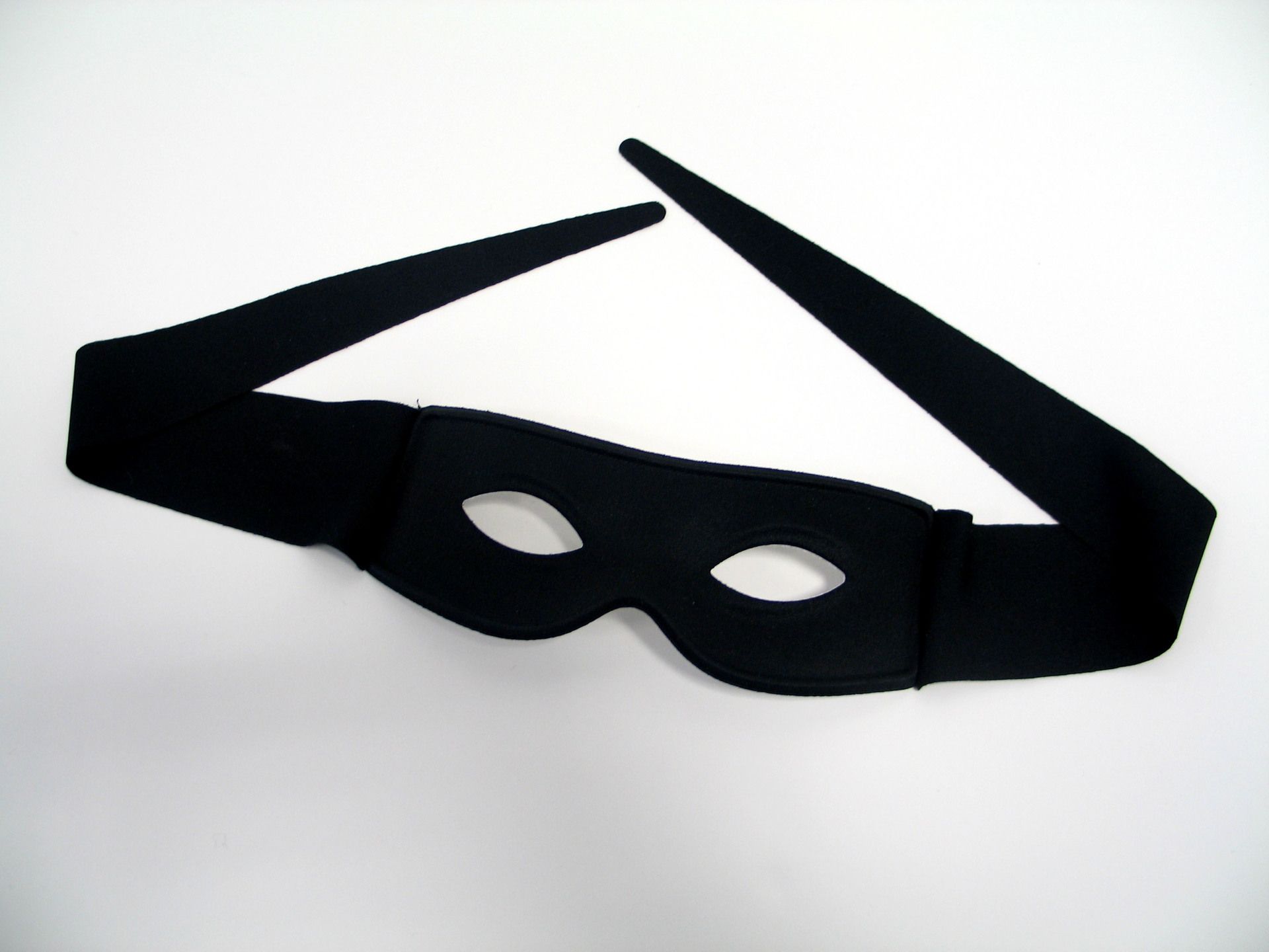 Stoffaugenmaske mit Bindeb�ndern, schwarz