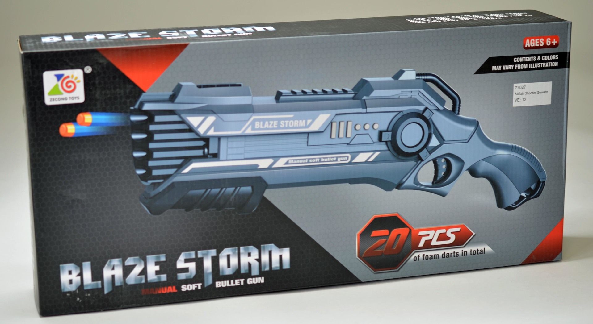 Soft Shooter Pump-Gewehr mit 20 Softpfeilen