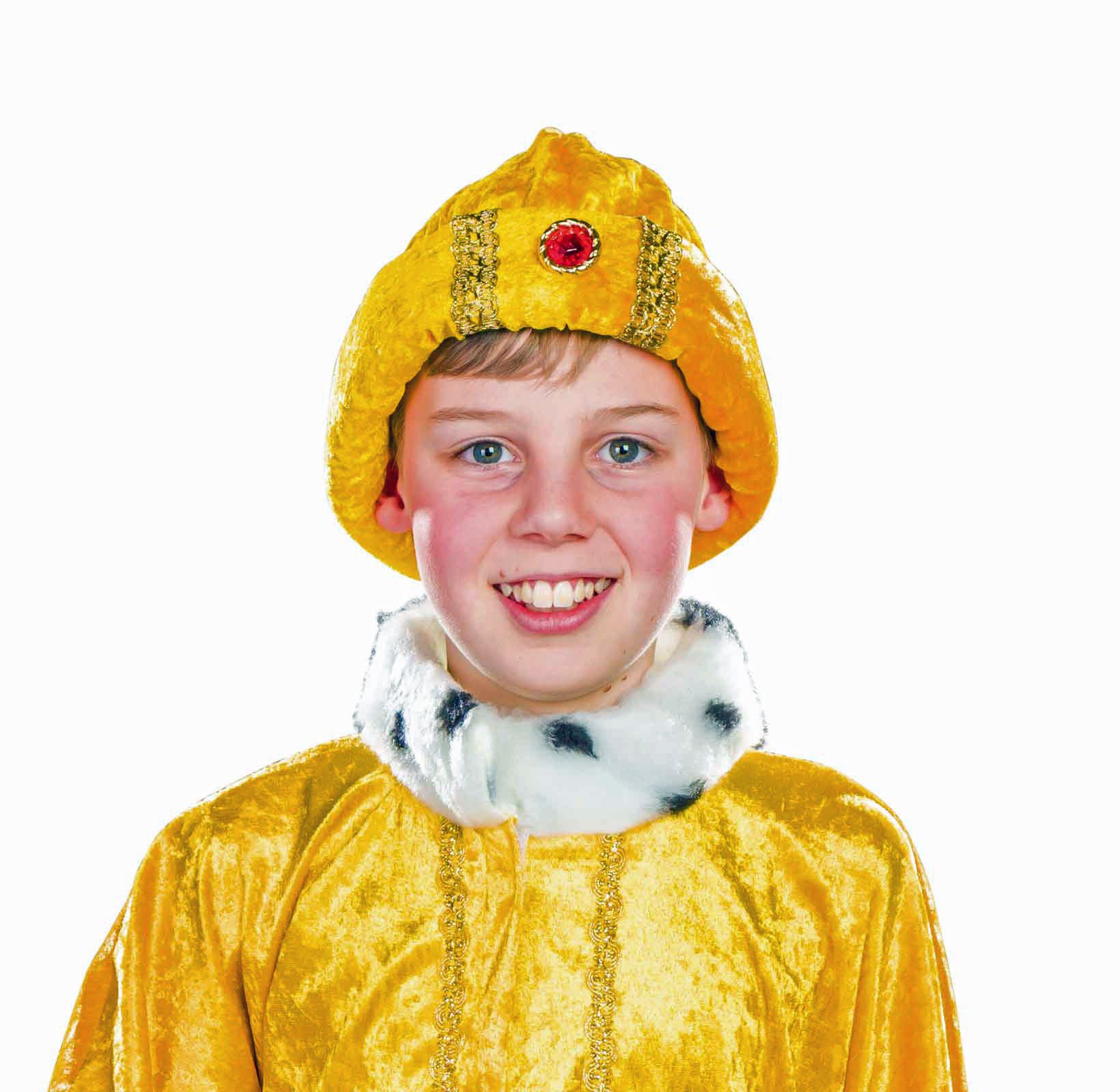 Kinder-Turban goldgelb