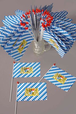 Plastikfhnchen, ca. 10x15 cm, Freistaat Bayern